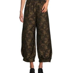 bryn Walker Olive Wide-Leg Pants